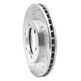 R1 Concepts 1998-2015 Nissan Frontier Front Left Drilled & Slotted Silver Brake Rotor by R1 Concepts 631-67085L