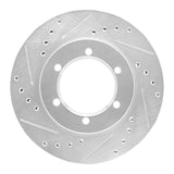 R1 Concepts 1998-2015 Nissan Frontier Front Left Drilled & Slotted Silver Brake Rotor by R1 Concepts 631-67085L