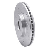 Dynamic Friction 2002-2017 Infiniti M45 Front Left Drilled & Slotted Silver Brake Rotor by Dynamic Friction Company 631-67087L