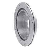Dynamic Friction 2003-2024 Infiniti FX35 Rear Right Drilled & Slotted Silver Brake Rotor by Dynamic Friction Company 631-67089R