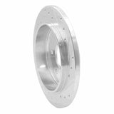 Dynamic Friction 2004-2015 Infiniti QX56 Rear Left Drilled & Slotted Silver Brake Rotor by Dynamic Friction Company 631-67090L