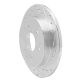 Dynamic Friction 2004-2015 Infiniti QX56 Rear Right Drilled & Slotted Silver Brake Rotor by Dynamic Friction Company 631-67090R