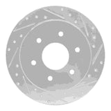 Dynamic Friction 2004-2015 Infiniti QX56 Rear Right Drilled & Slotted Silver Brake Rotor by Dynamic Friction Company 631-67090R