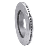 Dynamic Friction 2004-2005 Infiniti QX56 Front Right Drilled & Slotted Silver Brake Rotor by Dynamic Friction Company 631-67091R