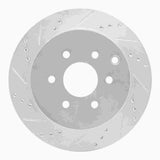 Dynamic Friction 2005-2012 Nissan Pathfinder Rear Left Drilled & Slotted Silver Brake Rotor by Dynamic Friction Company 631-67093L