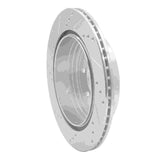 Dynamic Friction 2005-2012 Nissan Pathfinder Rear Right Drilled & Slotted Silver Brake Rotor by Dynamic Friction Company 631-67093R
