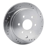 Dynamic Friction 2005-2025 Nissan Frontier Rear Right Drilled & Slotted Silver Brake Rotor by Dynamic Friction Company 631-67094R