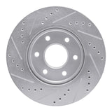 Dynamic Friction 2005-2021 Nissan Frontier Front Right Drilled & Slotted Silver Brake Rotor by Dynamic Friction Company 631-67095R