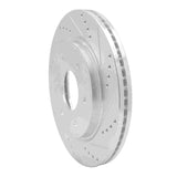 Dynamic Friction 2005-2007 Infiniti QX56 Front Right Drilled & Slotted Silver Brake Rotor by Dynamic Friction Company 631-67096R