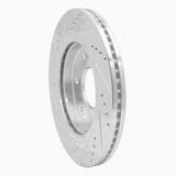 Dynamic Friction 2005-2007 Infiniti QX56 Front Right Drilled & Slotted Silver Brake Rotor by Dynamic Friction Company 631-67096R