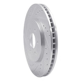 Dynamic Friction 2008-2011 Nissan Pathfinder Front Left Drilled & Slotted Silver Brake Rotor by Dynamic Friction Company 631-67099L