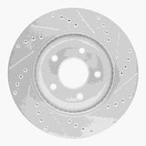 Dynamic Friction 2011-2019 Nissan Sentra Front Left Drilled & Slotted Silver Brake Rotor by Dynamic Friction Company 631-67100L