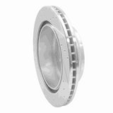 Dynamic Friction 2012-2021 Nissan NV1500 Rear Right Drilled & Slotted Silver Brake Rotor by Dynamic Friction Company 631-67101R