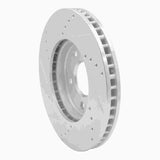 Dynamic Friction 2011-2025 Chevrolet City Express Front Right Drilled & Slotted Silver Brake Rotor by Dynamic Friction Company 631-67103R