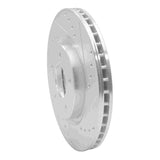 Dynamic Friction 2014-2023 Nissan Qashqai (Canada) Front Right Drilled & Slotted Silver Brake Rotor by Dynamic Friction Company 631-67106R