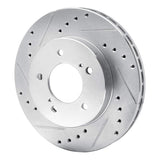 R1 Concepts 1993-2002 Mercury Villager Front Left Drilled & Slotted Silver Brake Rotor by R1 Concepts 631-67107L
