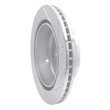 Dynamic Friction 2016-2024 Nissan Titan XD Rear Left Drilled & Slotted Silver Brake Rotor by Dynamic Friction Company 631-67109L
