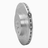 Dynamic Friction 2017-2025 Nissan Versa Front Left Drilled & Slotted Silver Brake Rotor by Dynamic Friction Company 631-67112L