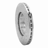 Dynamic Friction 2017-2025 Nissan Versa Front Right Drilled & Slotted Silver Brake Rotor by Dynamic Friction Company 631-67112R