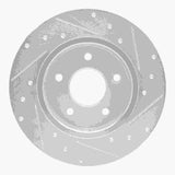 Dynamic Friction 2019-2025 Nissan Altima Rear Left Drilled & Slotted Silver Brake Rotor by Dynamic Friction Company 631-67113L