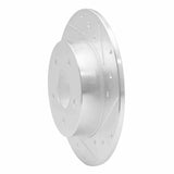 Dynamic Friction 2019-2025 Nissan Altima Rear Right Drilled & Slotted Silver Brake Rotor by Dynamic Friction Company 631-67113R