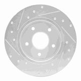 Dynamic Friction 2019-2025 Nissan Altima Rear Right Drilled & Slotted Silver Brake Rotor by Dynamic Friction Company 631-67113R