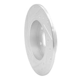 Dynamic Friction 2019-2025 Nissan Altima Rear Right Drilled & Slotted Silver Brake Rotor by Dynamic Friction Company 631-67113R