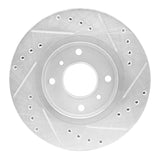 R1 Concepts 1990-1992 Infiniti M30 Front Left Drilled & Slotted Silver Brake Rotor by R1 Concepts 631-68000L