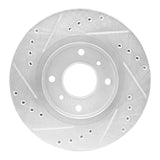 R1 Concepts 1990-1992 Infiniti M30 Front Right Drilled & Slotted Silver Brake Rotor by R1 Concepts 631-68000R