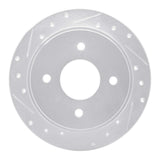 R1 Concepts 1990-1992 Infiniti M30 Rear Left Drilled & Slotted Silver Brake Rotor by R1 Concepts 631-68001L