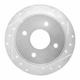 R1 Concepts 1990-1992 Infiniti M30 Rear Right Drilled & Slotted Silver Brake Rotor by R1 Concepts 631-68001R
