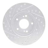 R1 Concepts 1990-1997 Infiniti J30 Front Right Drilled & Slotted Silver Brake Rotor by R1 Concepts 631-68002R