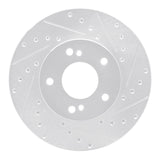 R1 Concepts 1990-1997 Infiniti J30 Front Right Drilled & Slotted Silver Brake Rotor by R1 Concepts 631-68002R