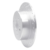 R1 Concepts 1990-1996 Infiniti Q45 Rear Left Drilled & Slotted Silver Brake Rotor by R1 Concepts 631-68003L
