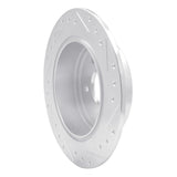 R1 Concepts 1990-1996 Infiniti Q45 Rear Left Drilled & Slotted Silver Brake Rotor by R1 Concepts 631-68003L