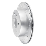 R1 Concepts 1993-2001 Infiniti J30 Rear Left Drilled & Slotted Silver Brake Rotor by R1 Concepts 631-68004L