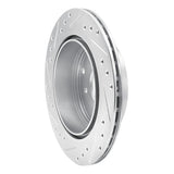 R1 Concepts 1993-2001 Infiniti Q45 Rear Right Drilled & Slotted Silver Brake Rotor by R1 Concepts 631-68004R