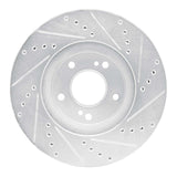 R1 Concepts 1997-2001 Infiniti Q45 Front Left Drilled & Slotted Silver Brake Rotor by R1 Concepts 631-68005L