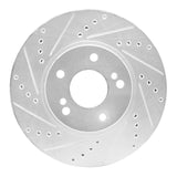 R1 Concepts 1997-2001 Infiniti Q45 Front Left Drilled & Slotted Silver Brake Rotor by R1 Concepts 631-68005L