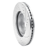 R1 Concepts 1997-2001 Infiniti Q45 Front Left Drilled & Slotted Silver Brake Rotor by R1 Concepts 631-68005L