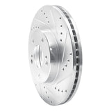 R1 Concepts 1997-2001 Infiniti Q45 Front Right Drilled & Slotted Silver Brake Rotor by R1 Concepts 631-68005R
