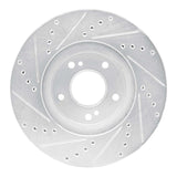 R1 Concepts 1997-2001 Infiniti Q45 Front Right Drilled & Slotted Silver Brake Rotor by R1 Concepts 631-68005R