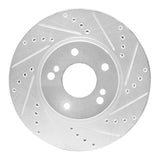 R1 Concepts 1997-2001 Infiniti Q45 Front Right Drilled & Slotted Silver Brake Rotor by R1 Concepts 631-68005R