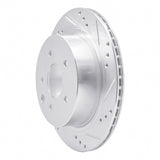 Dynamic Friction 2002-2006 Infiniti Q45 Rear Right Drilled & Slotted Silver Brake Rotor by Dynamic Friction Company 631-68006R