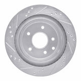 Dynamic Friction 2002-2006 Infiniti Q45 Rear Right Drilled & Slotted Silver Brake Rotor by Dynamic Friction Company 631-68006R