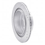 Dynamic Friction 2002-2006 Infiniti Q45 Rear Right Drilled & Slotted Silver Brake Rotor by Dynamic Friction Company 631-68006R