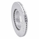 Dynamic Friction 2003-2005 Infiniti G35 Front Right Drilled & Slotted Silver Brake Rotor by Dynamic Friction Company 631-68007R