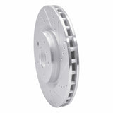 Dynamic Friction 2003-2008 Infiniti G35 Front Right Drilled & Slotted Silver Brake Rotor by Dynamic Friction Company 631-68008R