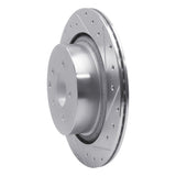Dynamic Friction 2007-2015 Infiniti G37 Rear Right Drilled & Slotted Silver Brake Rotor by Dynamic Friction Company 631-68010R