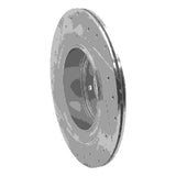 Dynamic Friction 2007-2015 Infiniti G37 Rear Right Drilled & Slotted Silver Brake Rotor by Dynamic Friction Company 631-68010R